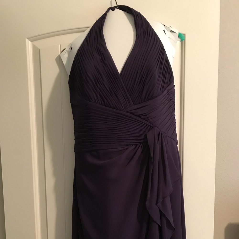 Purple Floor length gown